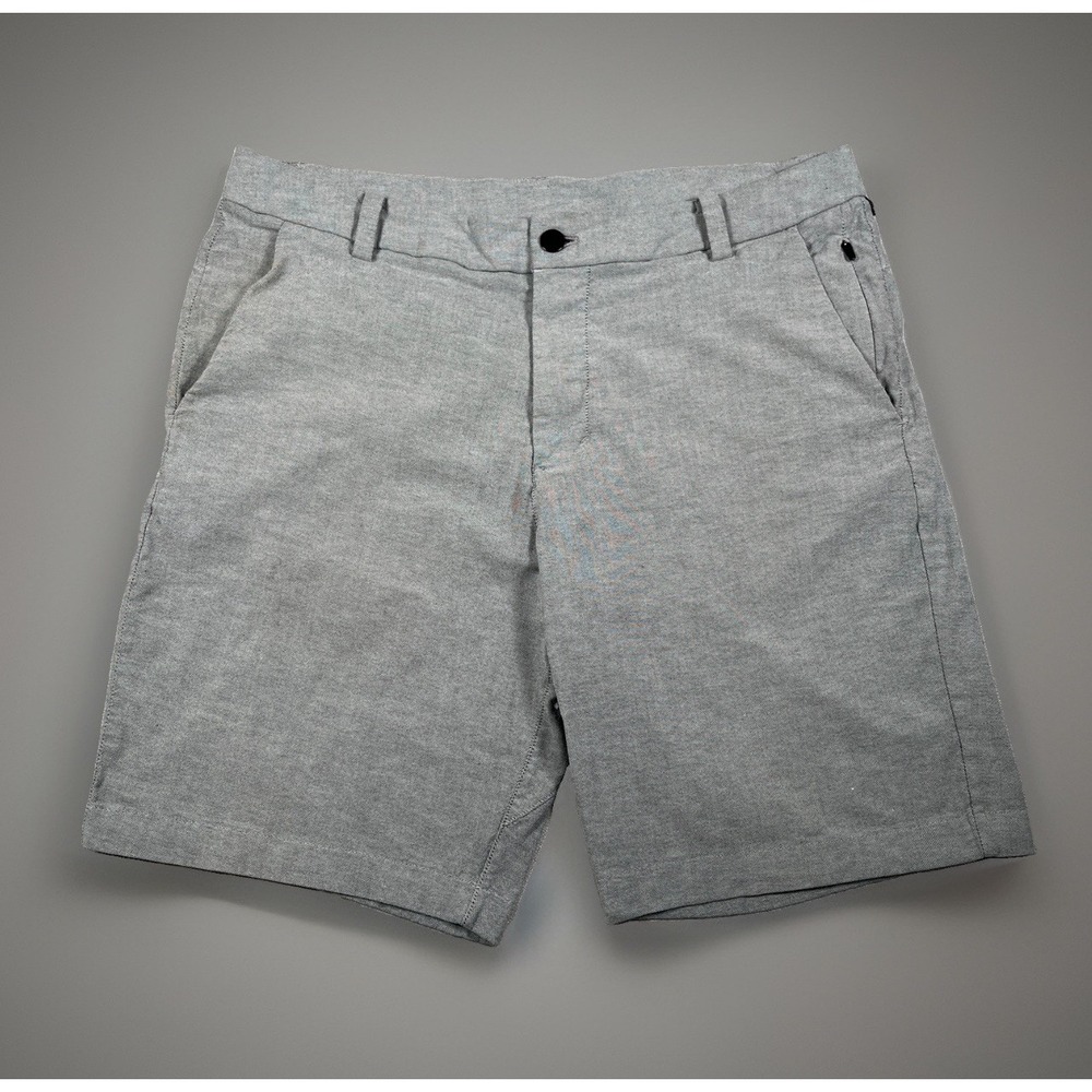 Lululemon Commission Short *Qwick Oxford 9" Men's Light Gray Size 32
